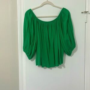 Off the shoulder linen top